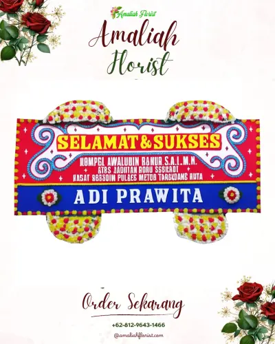 Karangan Bunga Ucapan Selamat di Sidoko